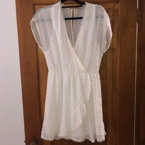 White wrap dress - worn once!